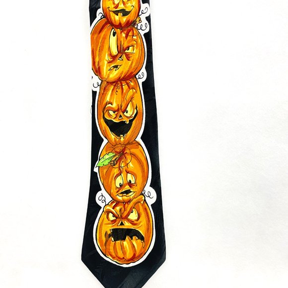 Brothers Handmade 100% Polyester Halloween Jack O Lanters/Pumpkins Korea L58" - Picture 3 of 14
